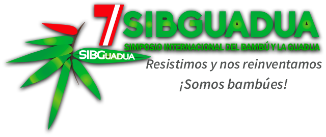 Logotipo oficial del 7° Simposio Internacional del Bambú y la Guadua Lima 2022